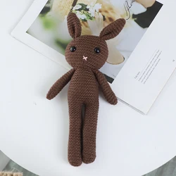 wholesale knitted rabbit crochet animal toys handmade amigurumi bunny plush toys