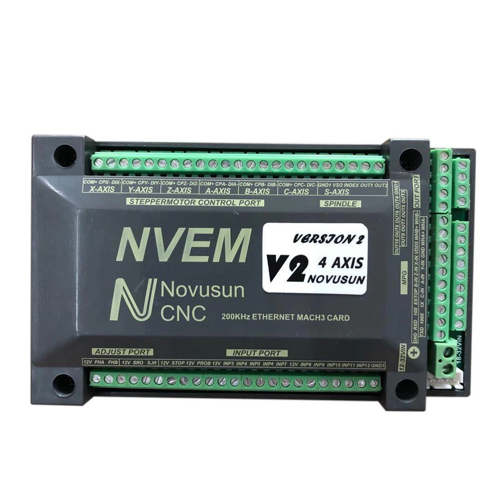 NVEM 3/4/5/6 Axis Mach3 карта управления Ethernet-порт с USB-кабелем-Novusun Версия 2