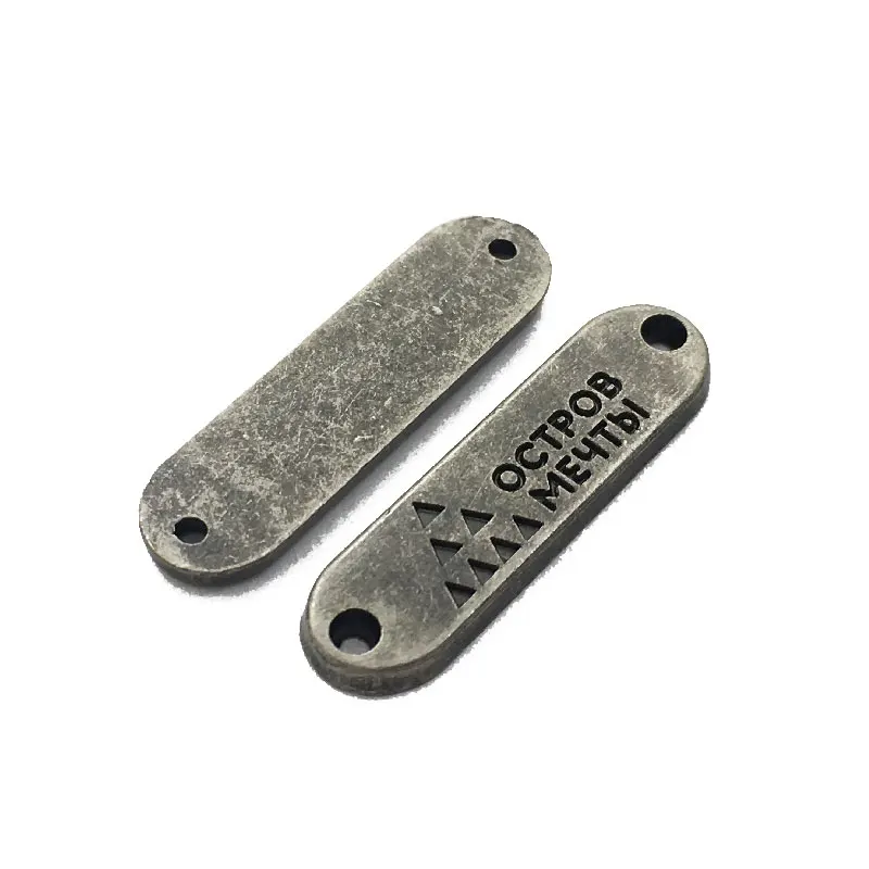 Fashion Swimwear Designer Custom Gold Brand Maker Metal Logo Label Tag for Clothes