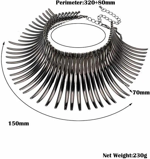 African Sparkling Canine Shape Fringe