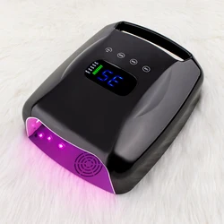 2022 New arrivals Largest Battery Capacity High Power 96W rechargeable Led nail lamp uv nail dryer cordless machine