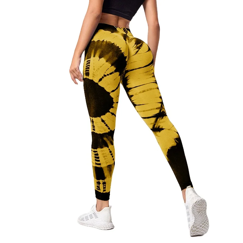 Custom Logo Yoga Leggings Workout Tights Seamless Fitness Scrunch Butt Leggings For Women
