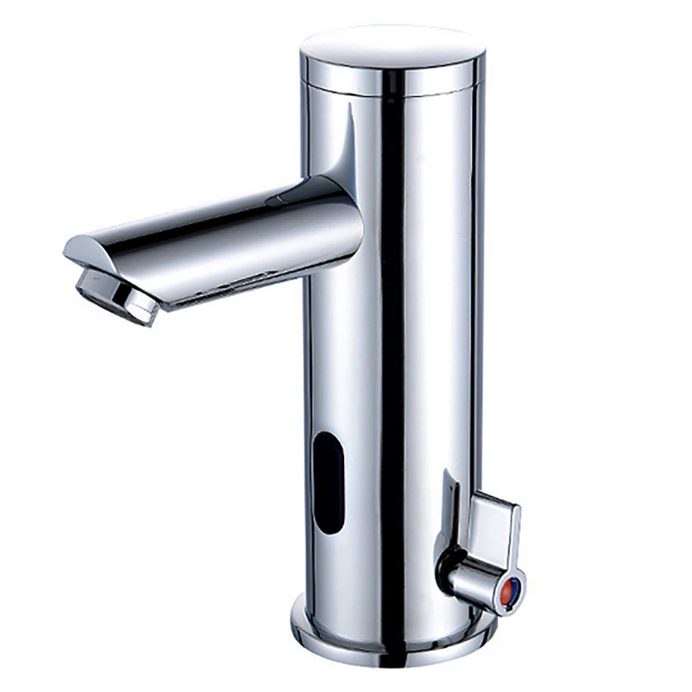 Hot And Cold Mixer Water Tap Motion Infrared Sensor Automatic Bathroom Basin Sink Faucet