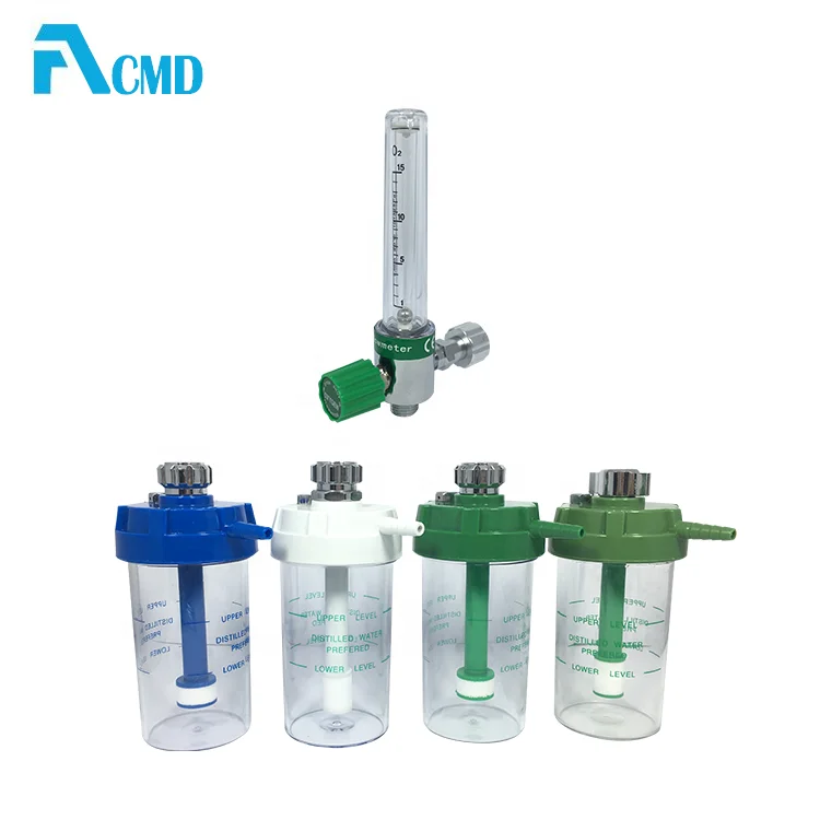 Oxygen Flow Meter Therapy Medical Oxygen Flowmeter With Humidifier Adult Use