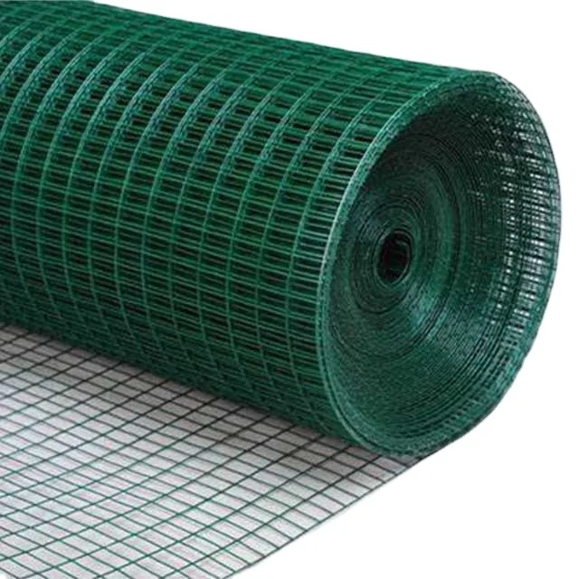 
Wholesale 2x18m per roll pvc coated green color gi welded wire mesh fence 