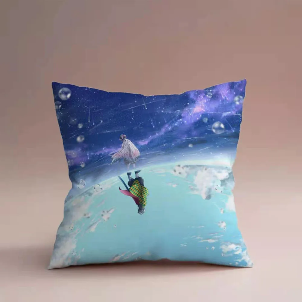 Manufacturer square shape digital printing sleeping pillow, custom shape pillow anime