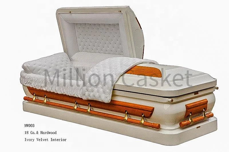 luxurious USA standard funeral metal steel casket and coffin with wholesale from funeral supplier million casket  high  quality
