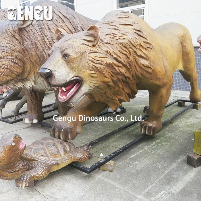 Lifelike Animal Model Artificial Animatronic Tiger