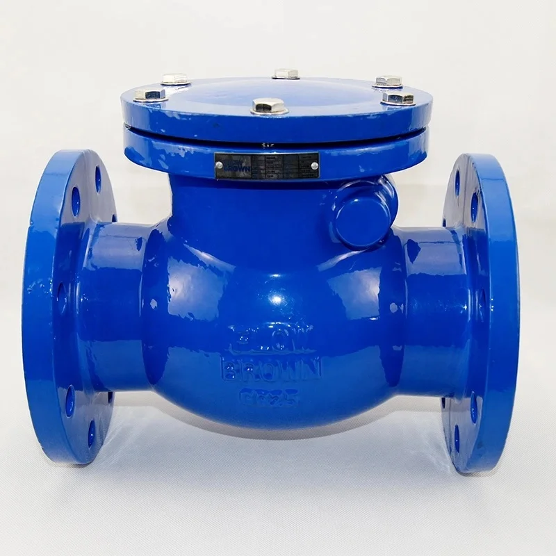 Non Return Iron Swing Check Valve High Pressure Check Valve DN600 with Counterweight Limit Switch