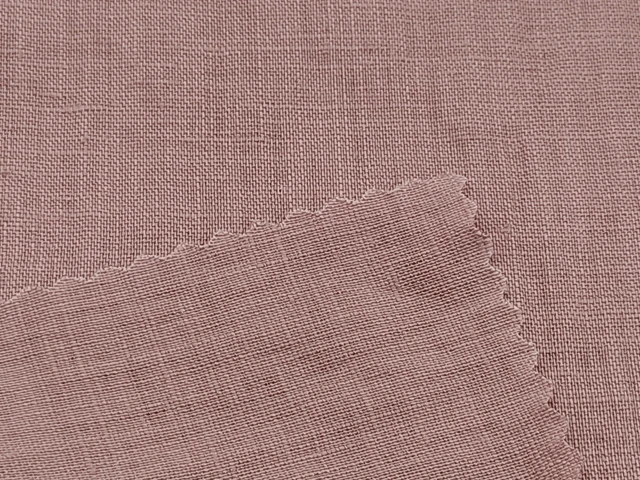 MIZUDA TEXTILE Woven 100% Linen Fabric 17*17 52*54 DYED Airo Washing Custom Free Sample