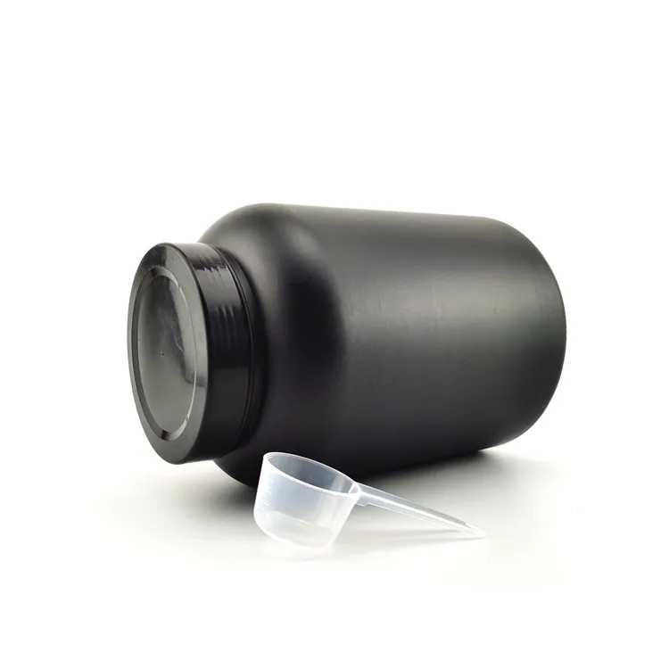 Custom Logo White HDPE 250cc Pill bottle Plastic Medicine Vitamin Capsule Tablet Bottle with with White Flip Cap