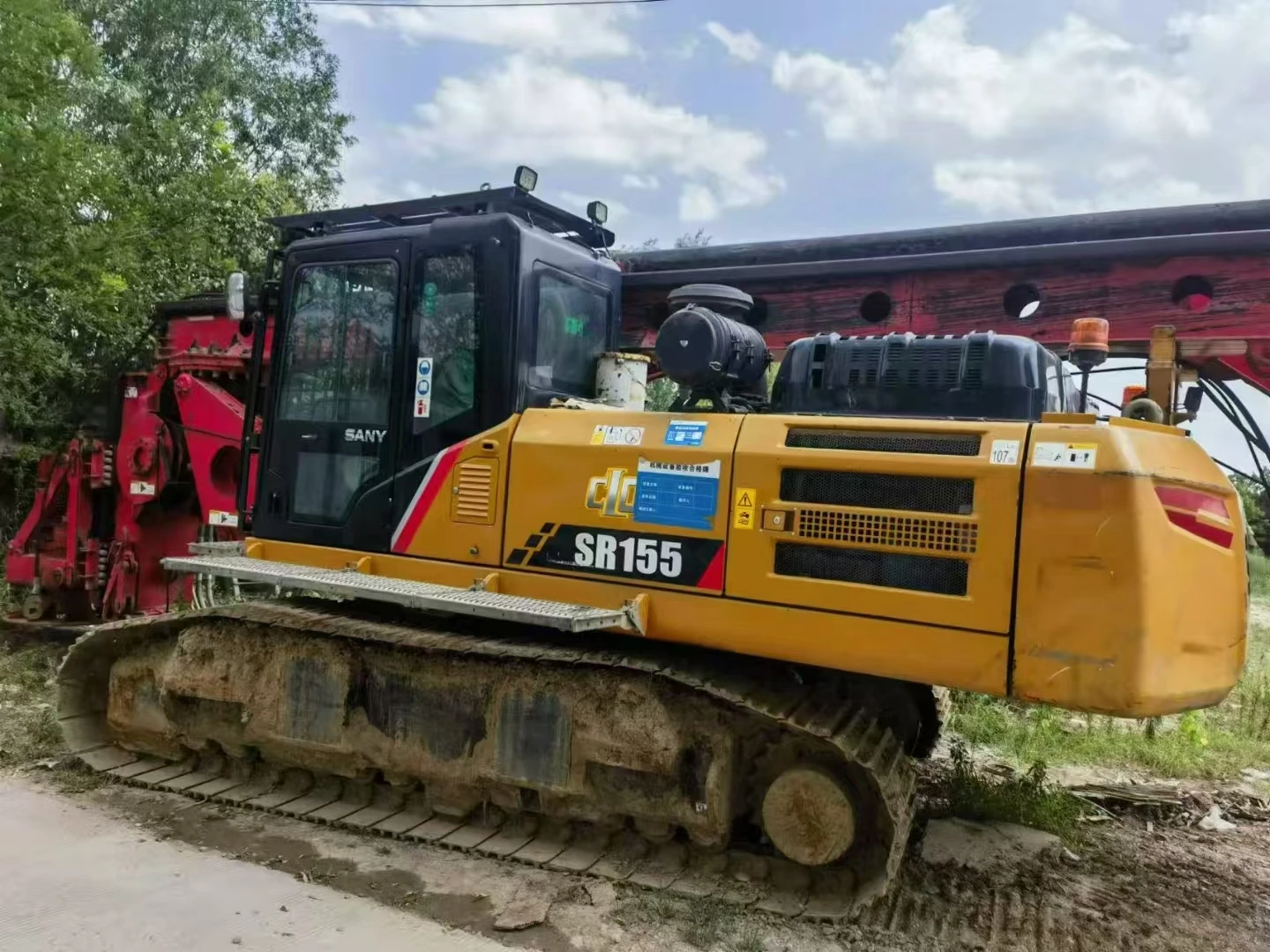 Hot-Selling Second-Hand Hydraulic System piling machine  sany155