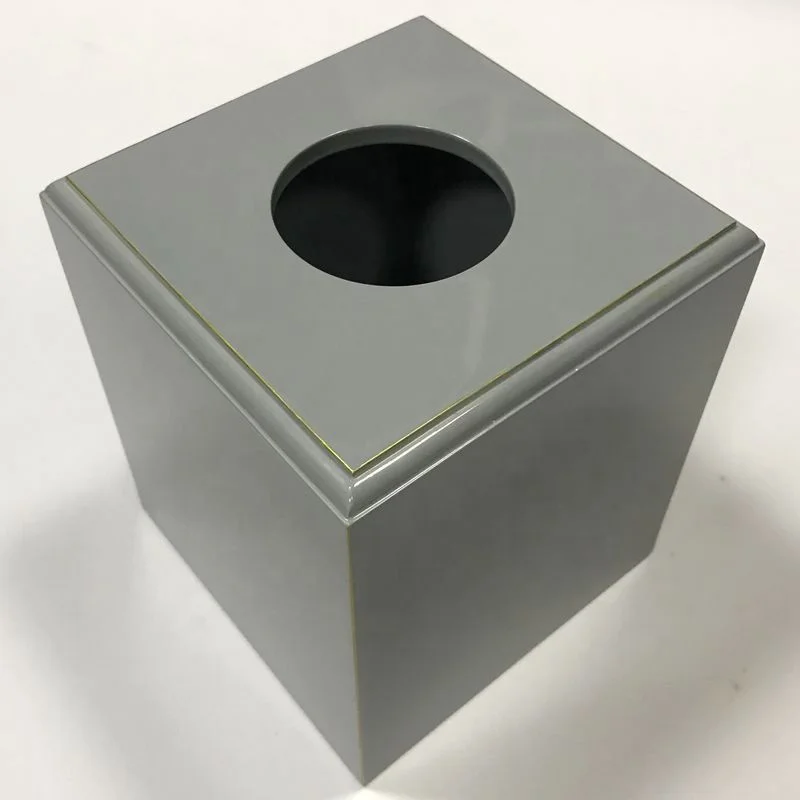 
Квадратная коробка для бумажных салфеток для отеля, деревянная коробка для хранения салфеток с логотипом под заказ, держатель с магнитом для ресторана 