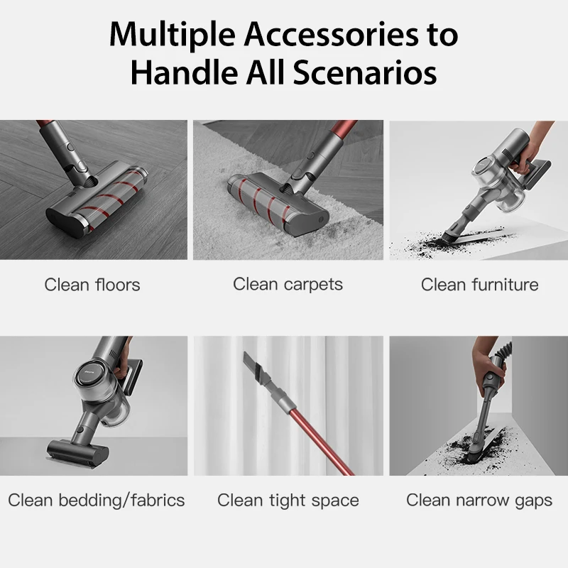Auto Home Electric Stick Handheld Wireless Vacuum Cleaner (EU/RU Stock) Dreame V11 Boreas 22000pa Strong Suction