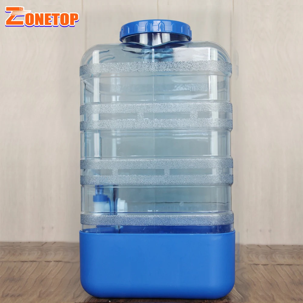Brand New Reusable Square PC Wide Mouth 4Gal 4 Gallon 15L 15 Liter Plastic Water Bottle