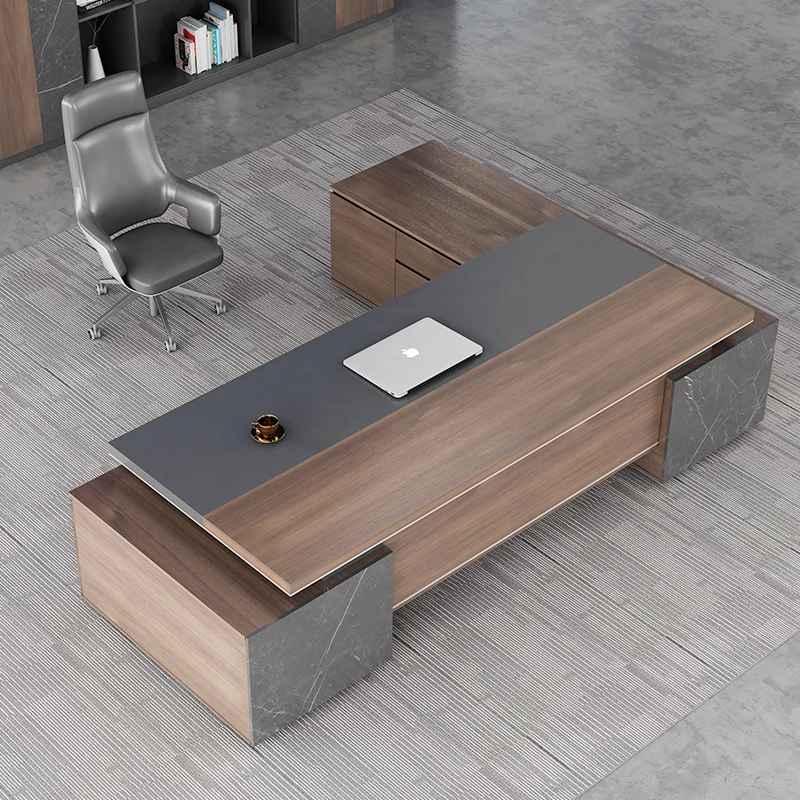 New Modern Office Furniture Latest Office Desk Workstation Table Designs CEO Executive Desk Manager L Shaped MDF Table