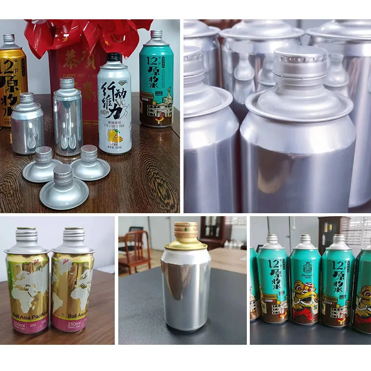 Eco-friendly 250ml 330ml 500ml Recyclable Aluminum Tin Metal Cans Easy Open End Lid Empty Beverage Jars for Beer for Packaging