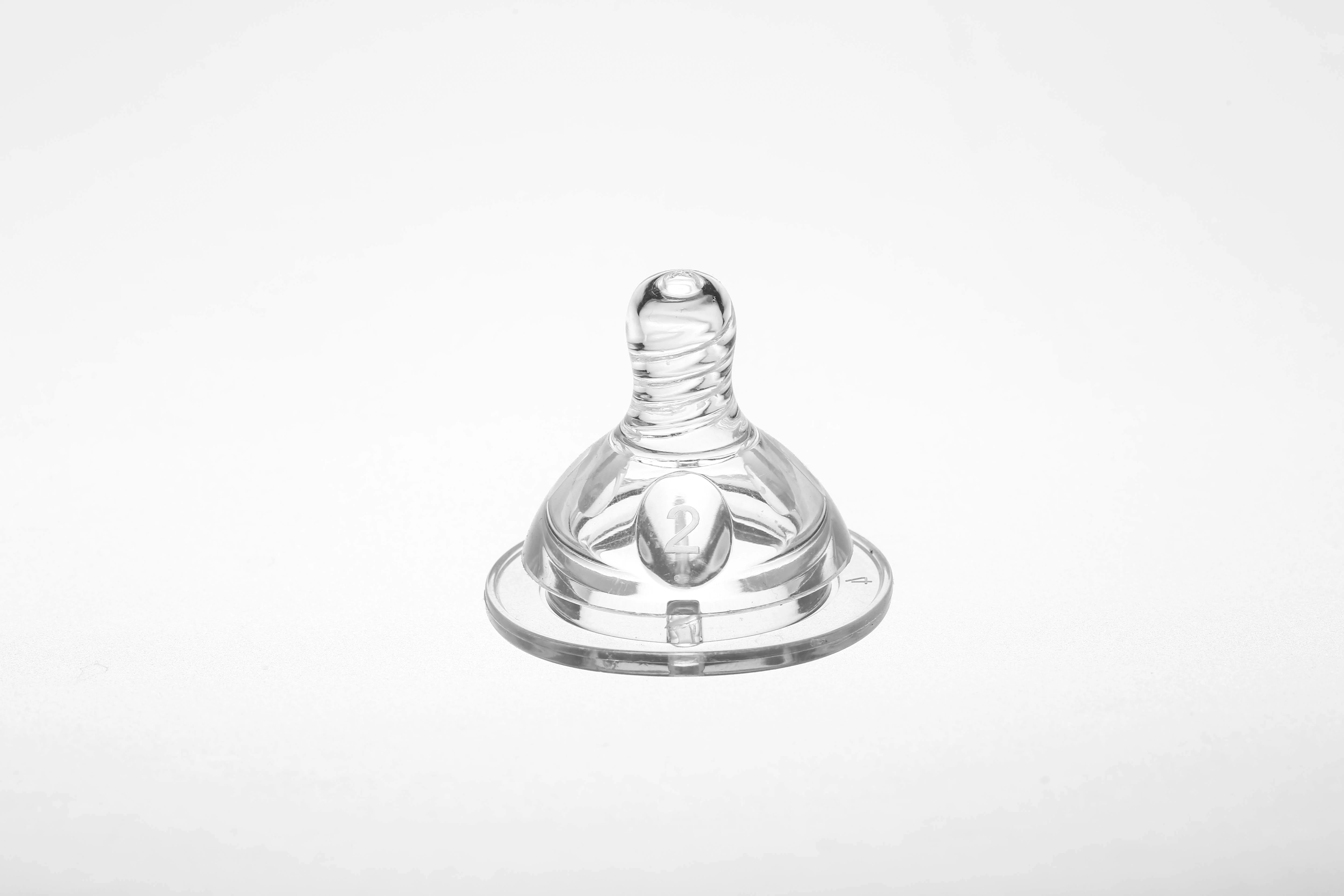 Factory Wholesale Wide-Caliber Latex BPA Free Liquid Silicone Bottle Teat Breast anti-colic Milk Feeding Bottle Nipple