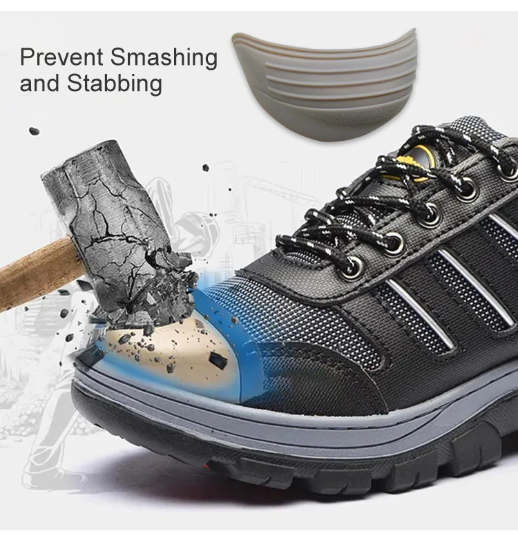 Custom Grey Color Tpu Goodyear Welt Safety Boots Steel Toe