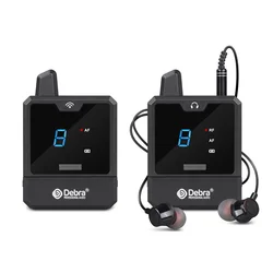 UHF Wireless In-ear Monitor System Professional Singing Sound System Radio Broadcasting System Dynamic Microphone Debra Audio