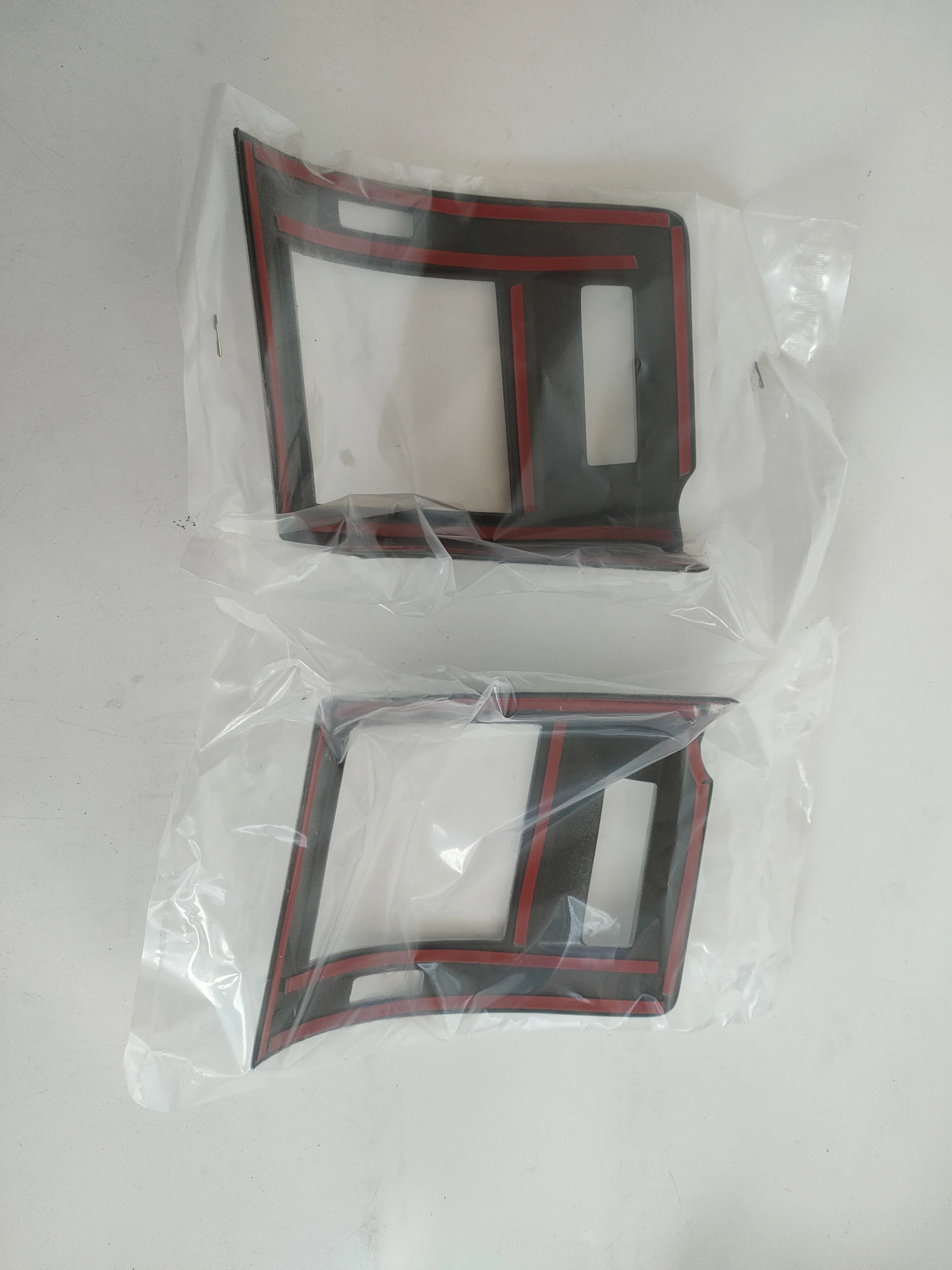 ABS Chrome Car Side Air Conditioning Vent Frame Trim 2Pcs for Toyota Land Cruiser Prado FJ150 150 2010-2019 Accessories (Silver)