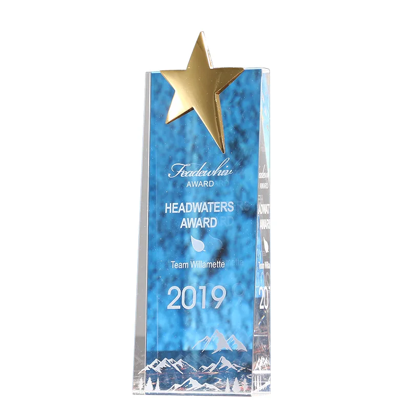 High Quality K9 Blank Souvenir Crystal Trophy Cup Engraving Crystal Trophy Crystal Trophies
