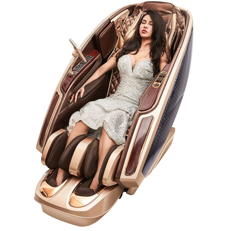 2021 Luxury Commercial Smart Cheap Hair Salon Gaming Recline 4D Shiatsu 0 Gravity Gaming Body Massager Lazy Chair With Massage