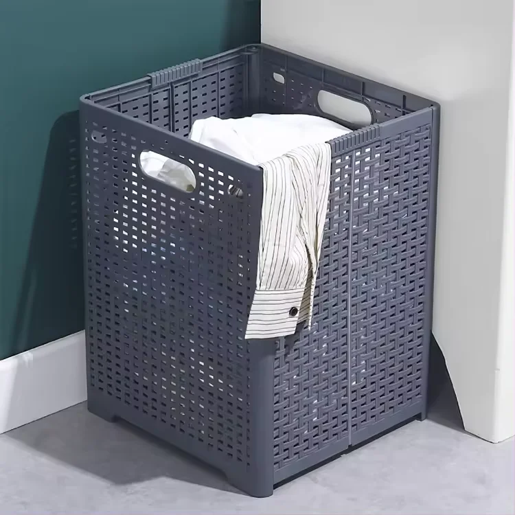 Space Saving Laundry Basket Hamper with Handle Collapsible Laundry Basket Folding Storage Basker Clothes Sorter