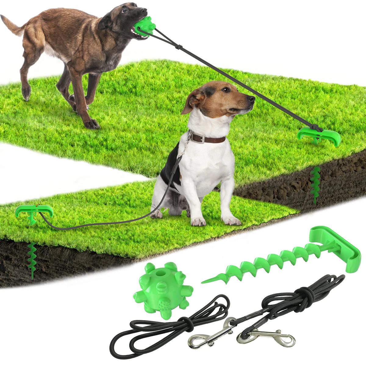 
Outdoor Tethered Tug-of-war Dog Pile To Accompany Dog Walking Toy Supplies Dog Rope Toy 