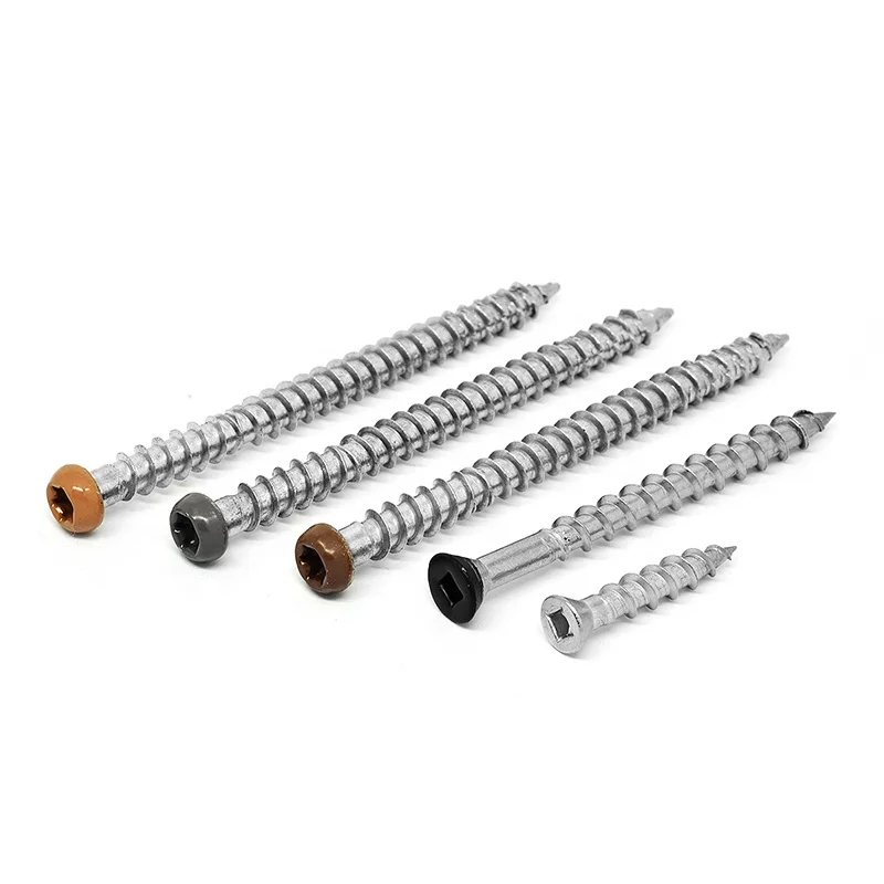 410 ss wood composite deck screws torx drive countersunk chipboard screw zinc plated self tapping ground screws for decks