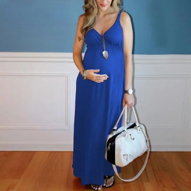 Drop shipping for 2021 summer new maternity skirt long solid color knitted dress