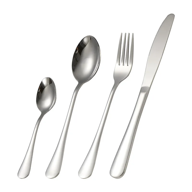 Classical 1010 Flatware Silver Gold Plated 18/0 18/10 Stainless Steel Cutlery Set for Restaurant Hotel Wedding