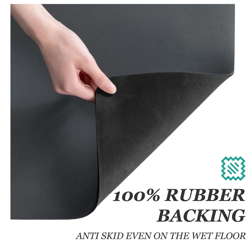 Foldable Dish Drying Mat Kitchen Diatoms Drain Pad Coffee Machine Pad Table Anti-scald Mat Non-slip Bathroom Absorbent Floor Mat