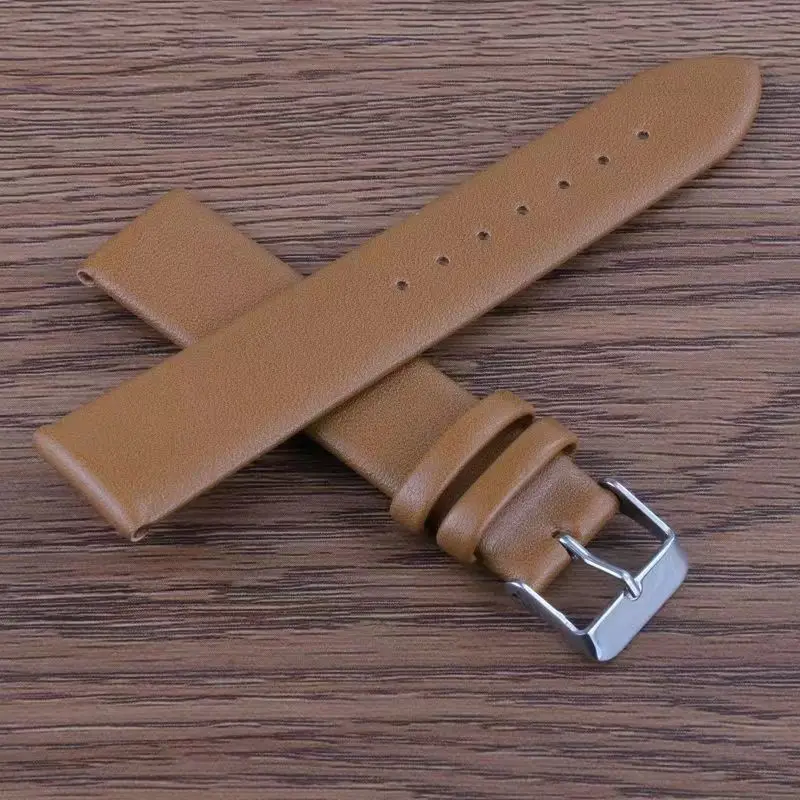 Very Soft 8mm 10mm 12mm 14mm 16mm 18mm 20mm 22mm 24mm Genuine Watch Band Leather Strap High Quality Watchbands Watch Accessories