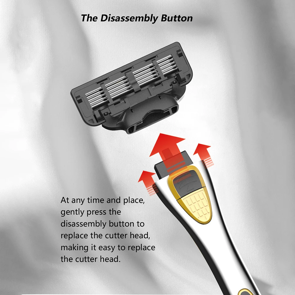 Rasierer Beard Metal Razor 5 Five Blaes Men Premium Safety Razor sets