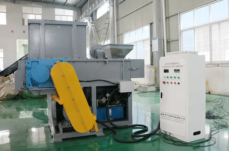 Popular net sponge food waste plastic lumps shredder machine