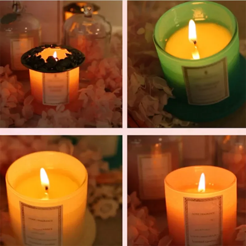 Lovely Eco-friendly Natural Soy Wax Scented Candle Long Shape Wholesale Condition Home Decoration Gift Box Jar