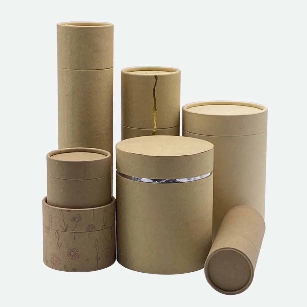 Упаковочная коробка из крафт-бумаги с прозрачным окном