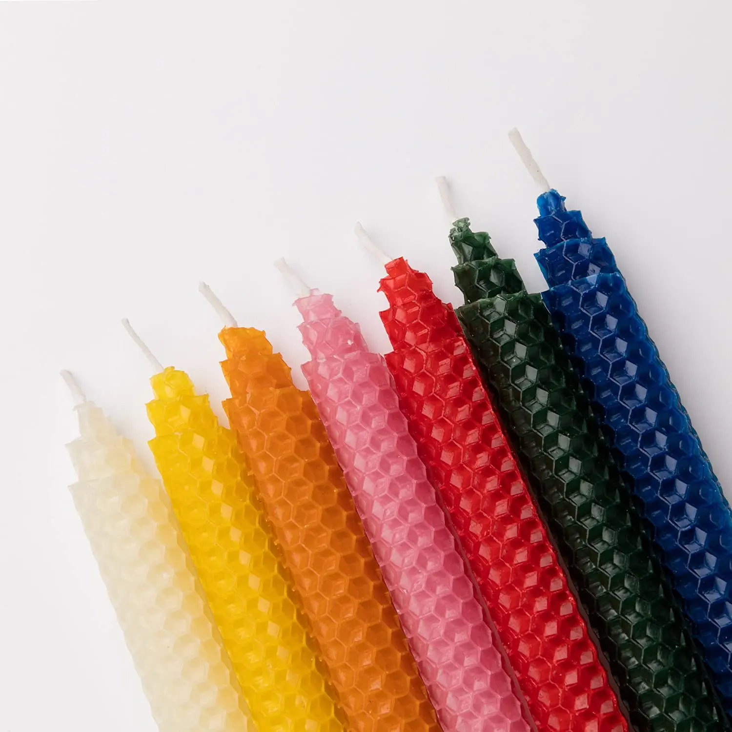 LP12F 2*20cm beeswax sheet coloured candles pure hand rolled Beeswax Taper Candle