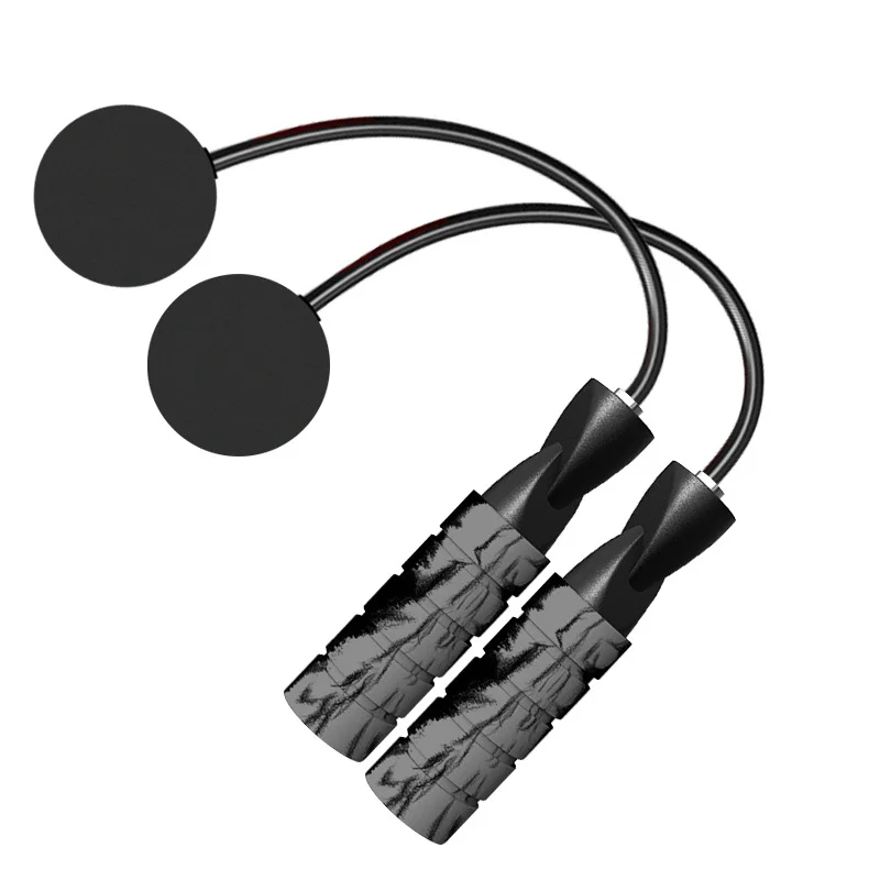 Exercise Fitness Ropeless Jump Rope Cordless Jumping Rope Adjustable Length Speed  Custom Skipping Rope with Foam Handle