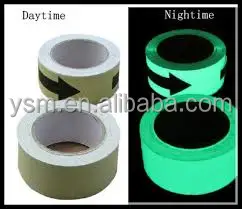 Photoluminescent Film/Photo luminescent Vinyl Roll/Glow in The Dark vinyl for Exit sign Road safety warning sign