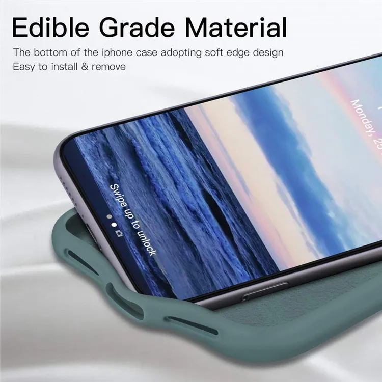 Оригинальный противоударный чехол-накладка из жидкого силикона для мобильного телефона мягкий резиновый чехол Iphone X XS max 11 pro