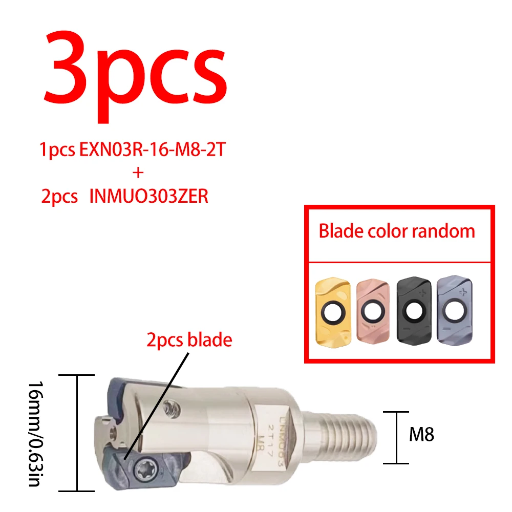HOANYORE Toshiba EXN03 быстрая подача Замковая головка LNMU0303ZER-MJ фрезерная вставка для хвостовика антизейсмическая Резьбовая Фрезерный нож