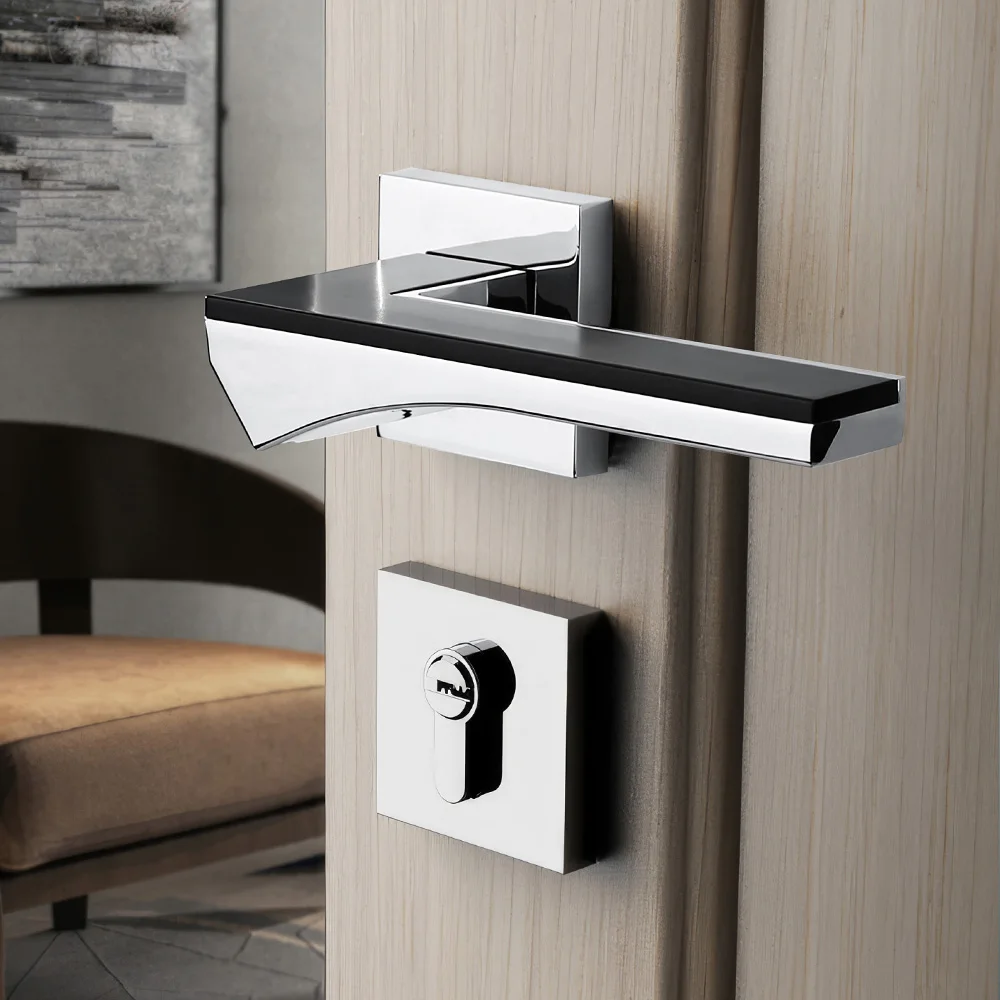 Filta High Quality Interior Door Locks And Handles Chrome Design Door Handle For Bedroom