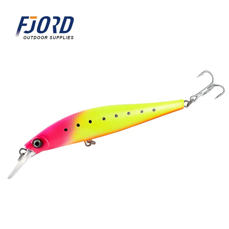 Fjord Wholesale 52g/130mm Streamlined Design Minnow With Strong Fishing Hooks