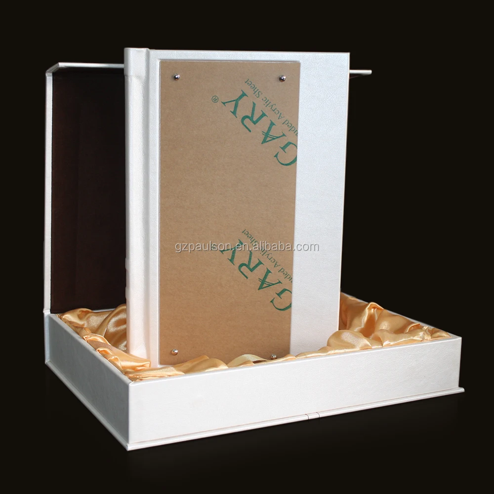 leather with Acrylic album + box