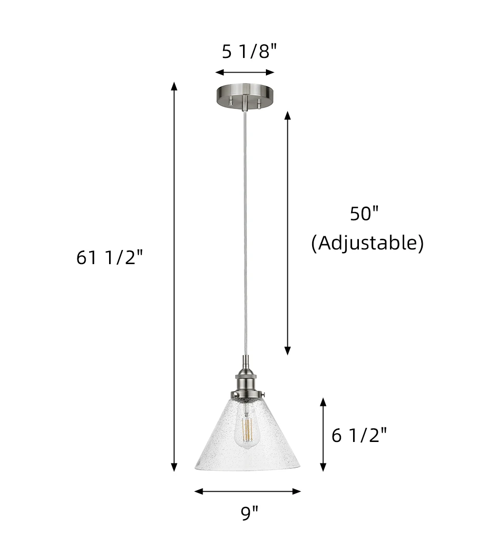 2024 Dining Table Glass Light Pendant Kitchen Island Lighting Pendant Hanging Led Contemporary Home Decoration Pendant Light