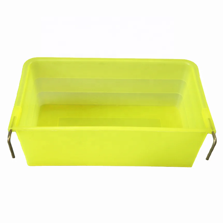 Automatic Poultry Chicken Rectangular Plastic Bowls for Chicken and Bird Drinking Easy to Use Animal Feeders
