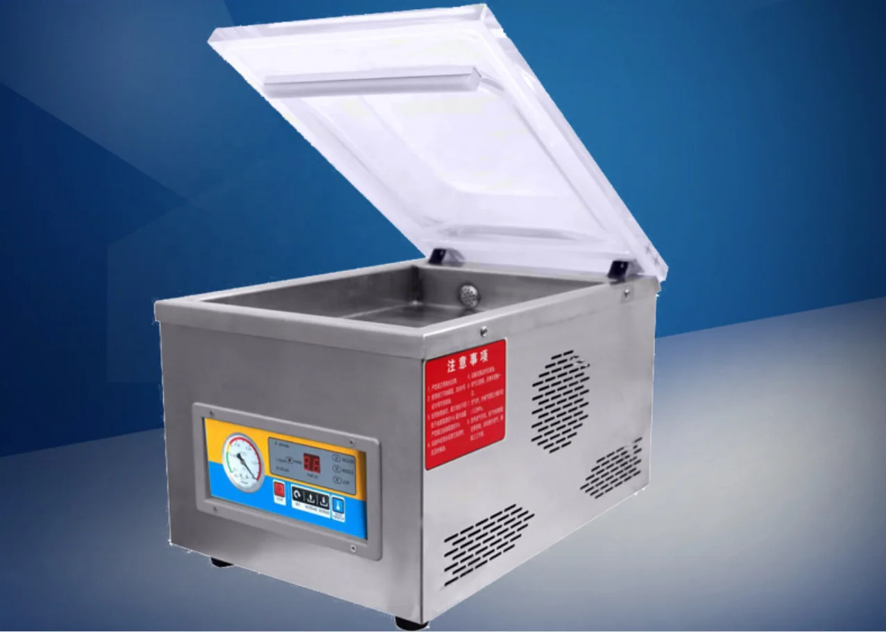 Plastic Bag Portable semi-automatic Food Single Chamber Sealer Sealing Vacuum Packing Machine