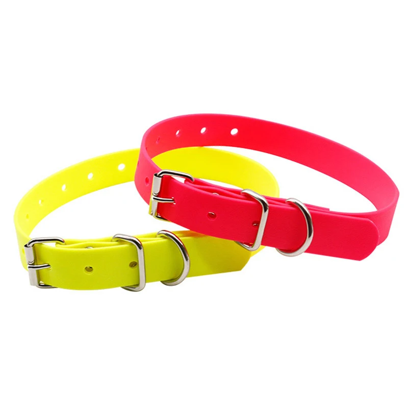 NiBao New Arrival Odor Free Custom Waterproof PVC Coated Webbing Dog Collar For Dogs Pets